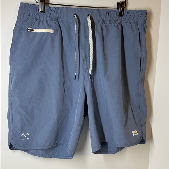 Vuori Men’s Banks Shorts XL Light Blue Lightweight Stretch Athletic Gym V330 - Picture 4 of 12